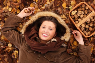 I love autumn! clipart