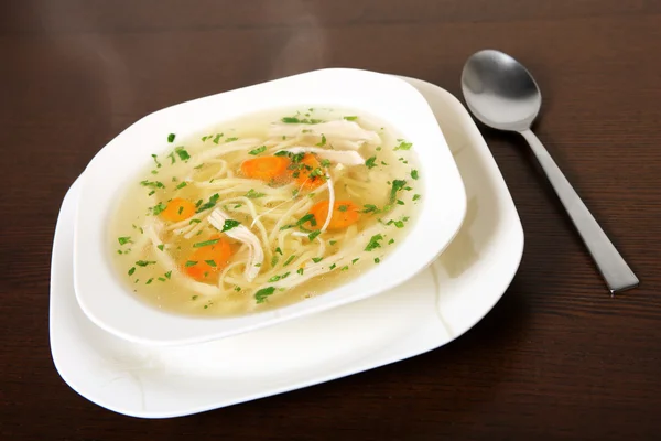 Польська курячий суп — стокове фото