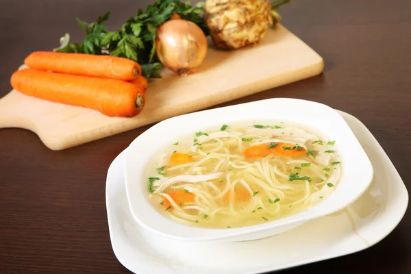 Sup Mangkuk Ayam — Stok Foto