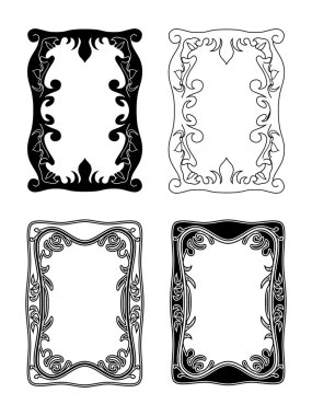 Picture frames 2 clipart