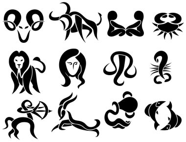 Tribal horoscope clipart