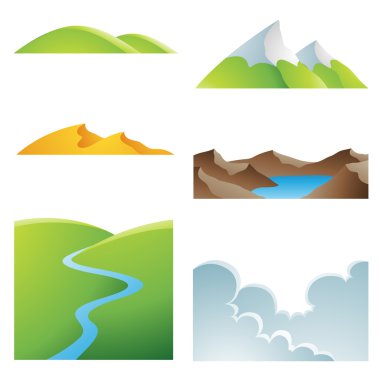 Natural Earth Landscapes clipart