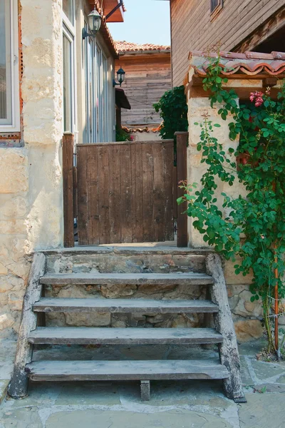 The stairs and gate — Stock Photo, Image