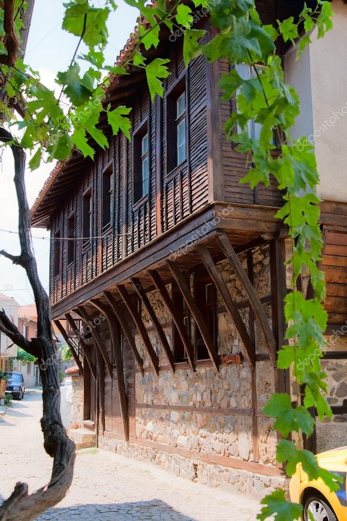 Second Floor Balcony Nessebar Bulgaria Stock Photo C Stavrida 7930852