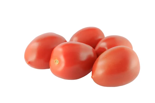 5 Tomaten der Sorte Roma (Solanum lycopersicum) - 5 domates — Stok fotoğraf