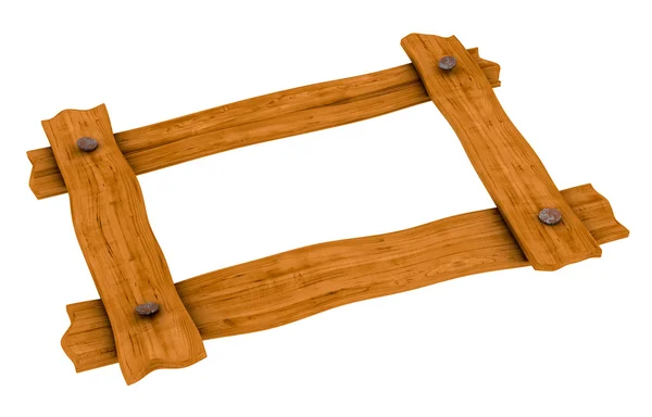 Wooden board frame — Stockfoto
