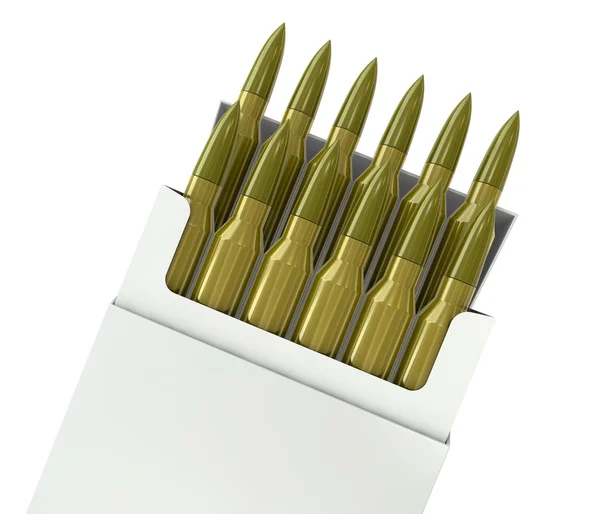 stock image Bullets box