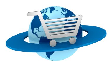 Global shopping clipart