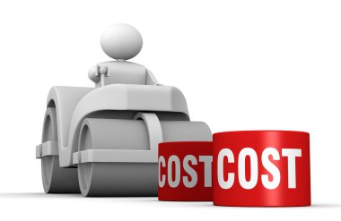 Lowering costs clipart