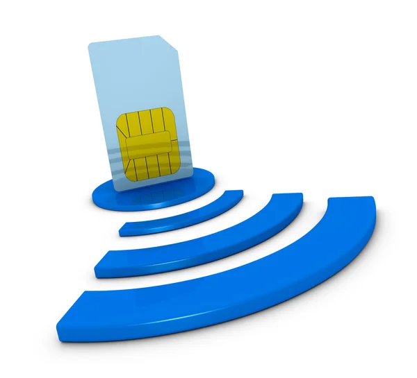 SIM kártya fogalom — Stock Fotó