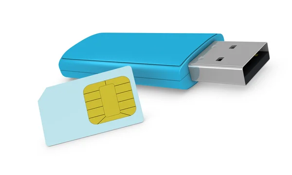 Concepto de tarjeta SIM — Foto de Stock