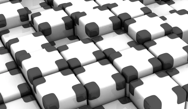 Black and white Cubes — Stock Photo, Image