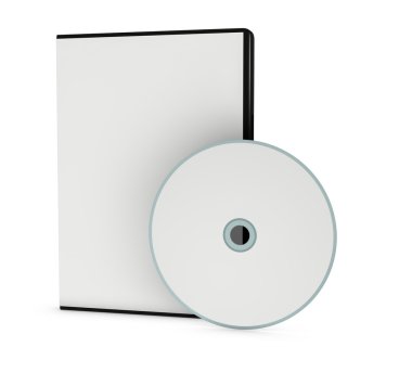 Blank cd or dvd jewel case clipart