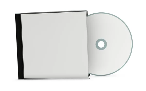 空白的 cd 或 dvd 珠宝盒 — 图库照片