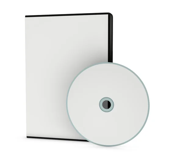 Caja de joyería de CD o DVD en blanco — Foto de Stock