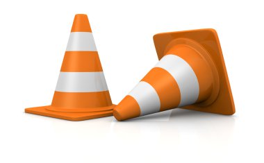 Traffic cones clipart