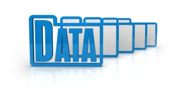 Computer data concept clipart