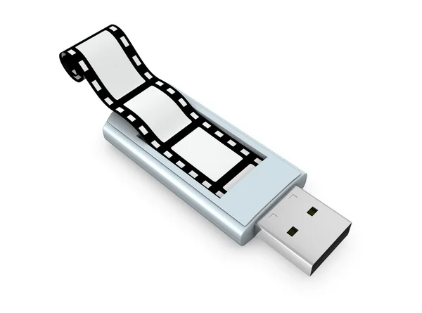 Multimedia USB-lagring — Stockfoto
