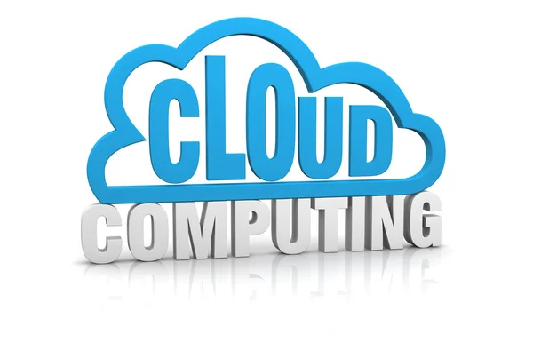 Computação em nuvem — Fotografia de Stock