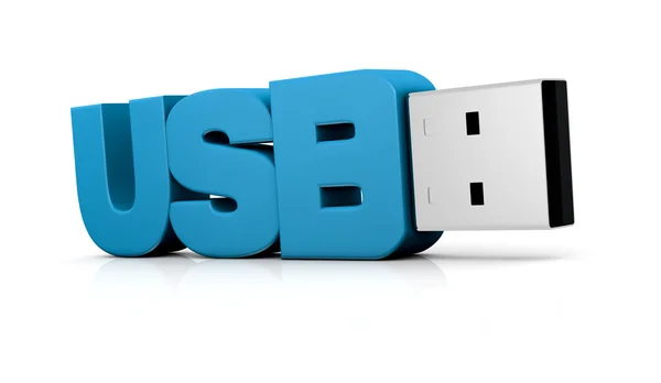 Kluczowym pojęciem USB — Zdjęcie stockowe
