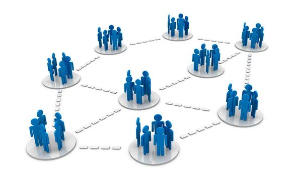 Groups connect — Stock Photo, Image