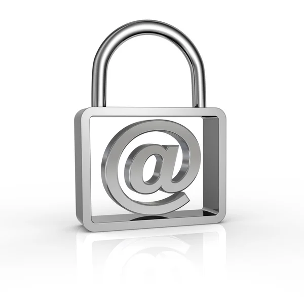 Beveiligde e-mail concept — Stockfoto