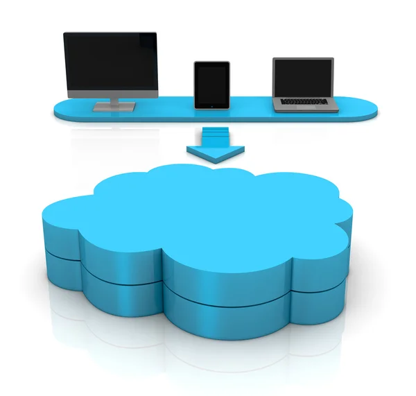 Pojem cloud computing — Stock fotografie