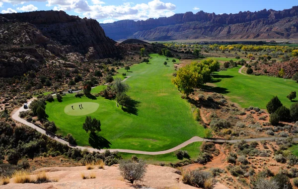 Το γήπεδο γκολφ έρημο Moab — Φωτογραφία Αρχείου