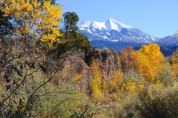 La Sal Mountains in Fall — Stock Photo, Image