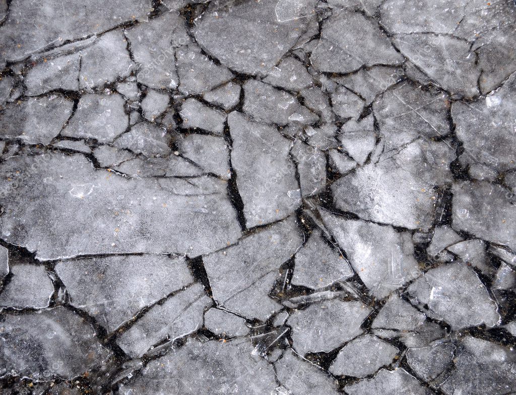 Cracked Ice over Sidewalk Pavement Background Stock Photo by ©gwhitton ...