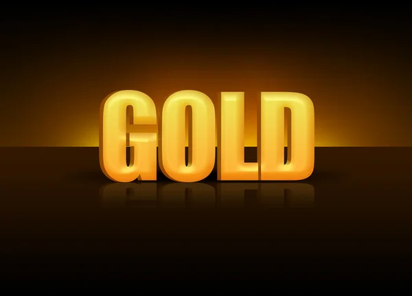 Золото 3D — стоковое фото