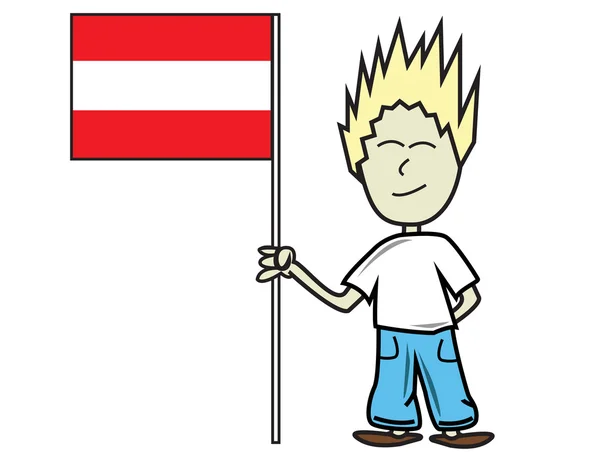 Bandeira Áustria —  Vetores de Stock