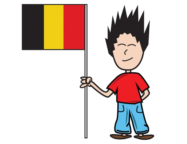 Bandera de Bélgica — Vector de stock