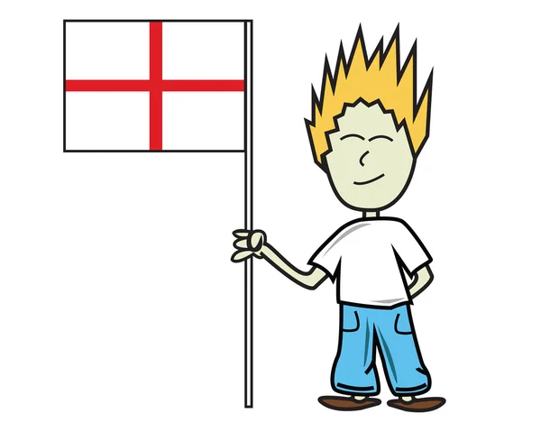 Engelska flaggan — Stock vektor