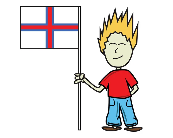 Флаг Фарерских островов — стоковый вектор