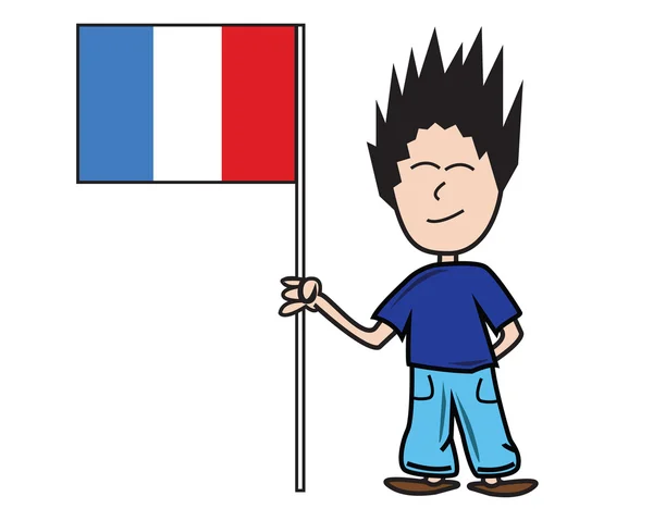 Bandiera francese — Vettoriale Stock