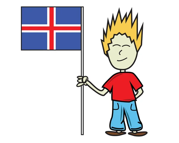 Islandia bandera — Archivo Imágenes Vectoriales