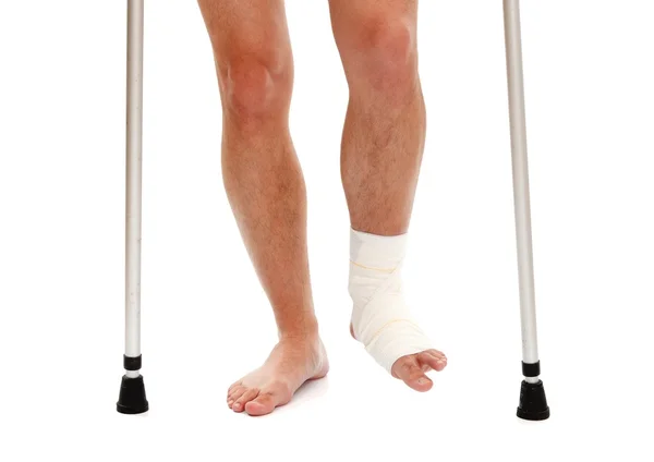 Noga poszkodowanej — Zdjęcie stockowe