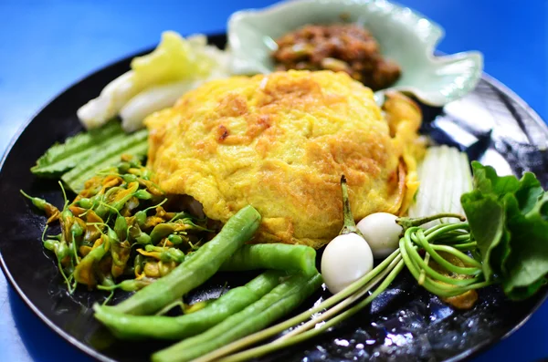 Tailandés picante delicioso conjunto de alimentos — Foto de Stock