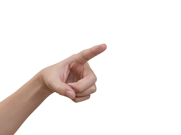 Hand poiting Symbol isoliert — Stockfoto