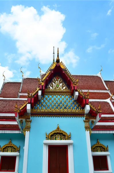 Красивый синий храм Будды — стоковое фото