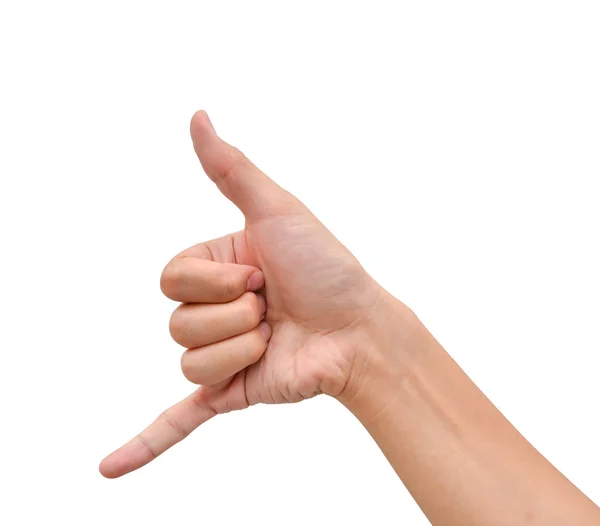 Hand with thumb up isolated — Stock Photo, Image