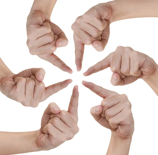 Hand of teamwork — Stock Photo, Image