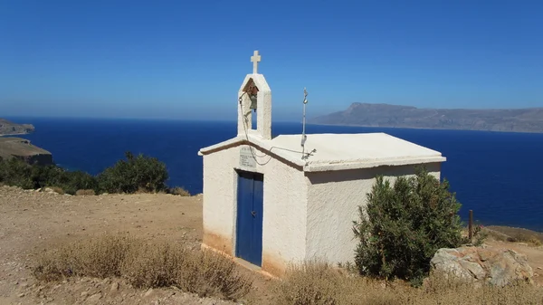 stock image Small greek church on the Balos peninsula