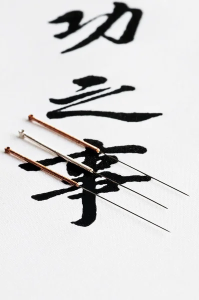 Igły do akupunktury — Zdjęcie stockowe