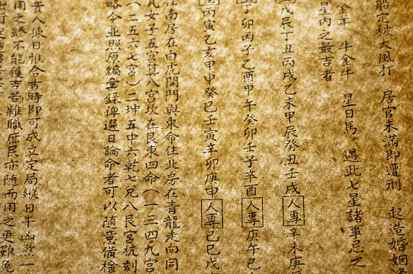 Historischer chinesischer Text — Stockfoto