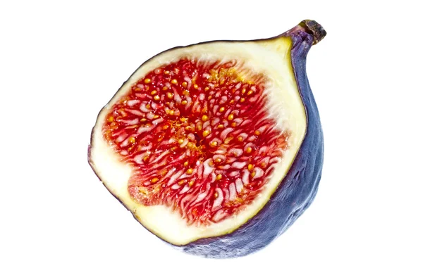 stock image Closeup of a cut of a fig