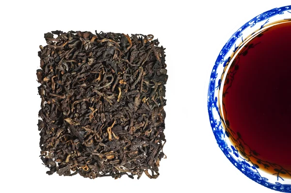 Китайский чай Пу-Эрх — стоковое фото
