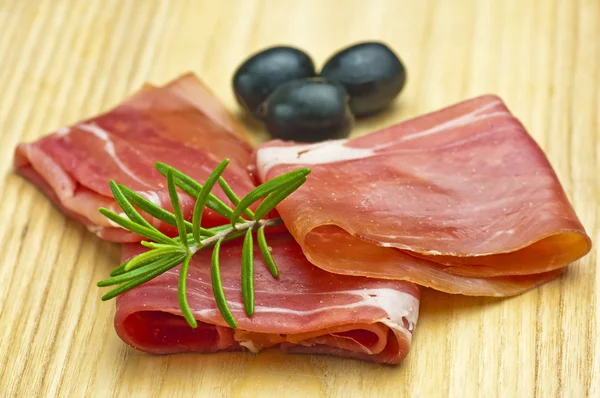 Ham of Spain Jamon Serrrano — Stock Photo, Image