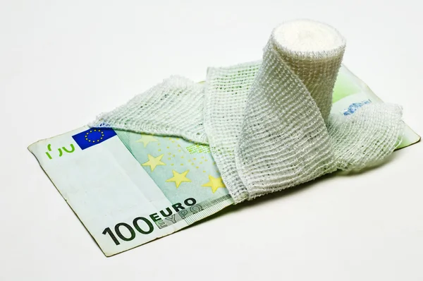 De zieke euro — Stockfoto